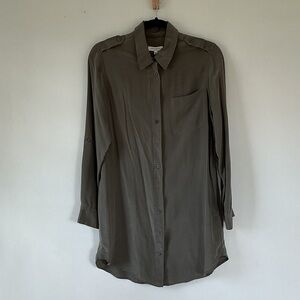 Equipment olive Button Down Shirt